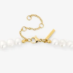 Ammonite Pearl Necklace Gold