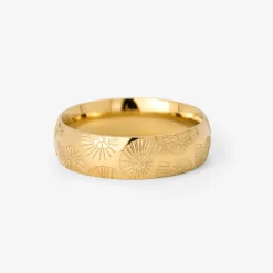 Ammonite Shell Ring Gold