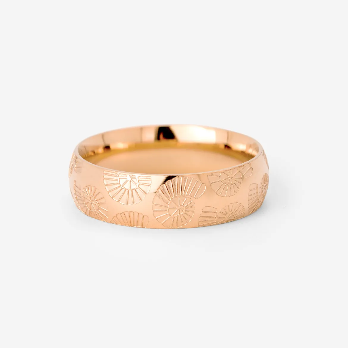 Ammonite Shell Ring Roségold