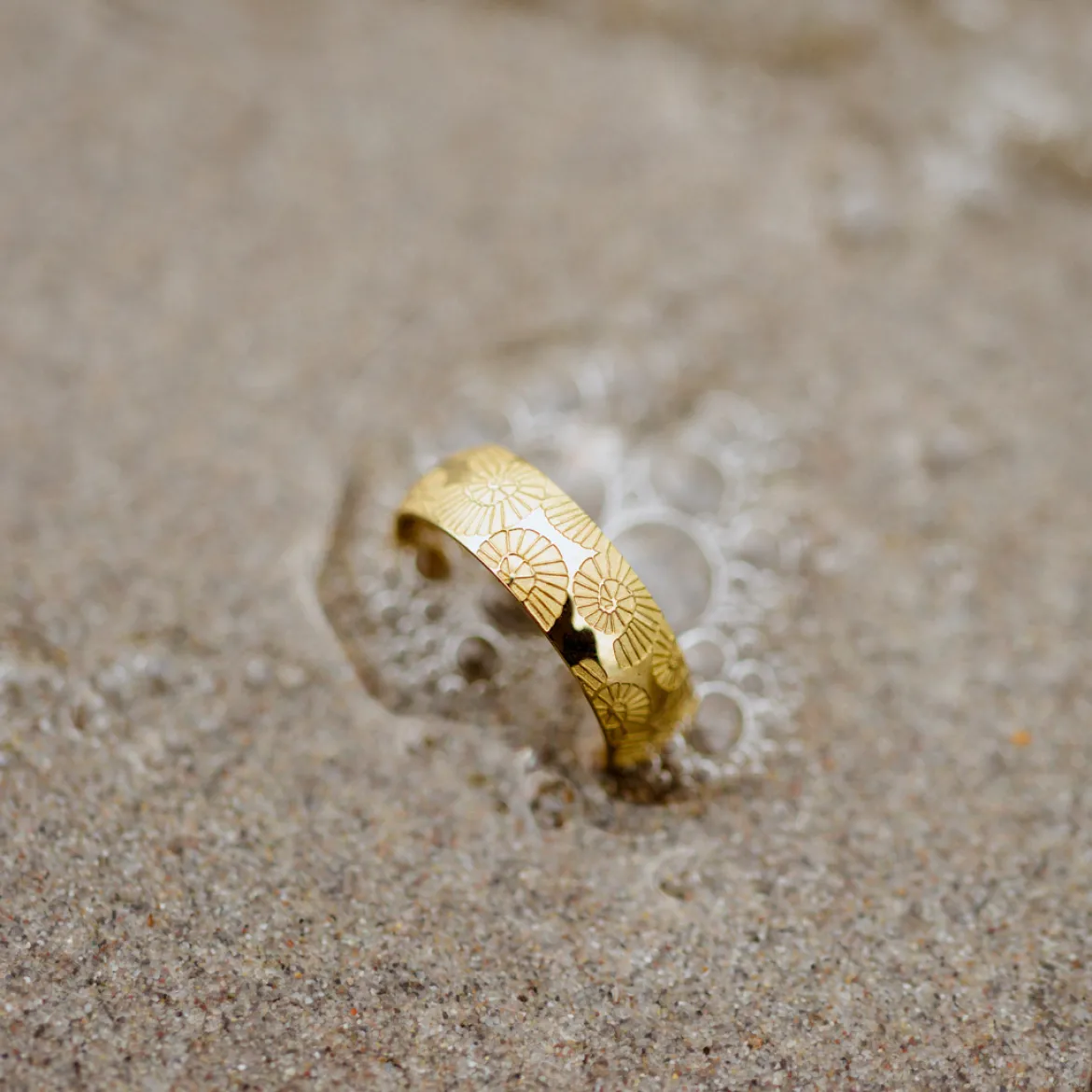 Ammonite Shell Ring Roségold