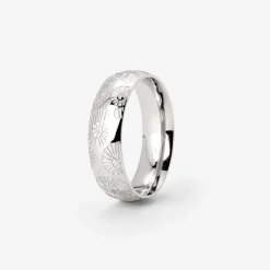 Ammonite Shell Ring Silber