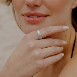 Ammonite Shell Ring Silber