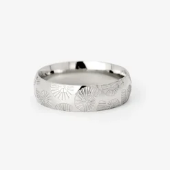 Ammonite Shell Ring Silber