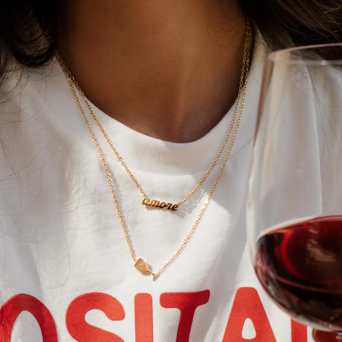 Amore Mio Necklace Gold