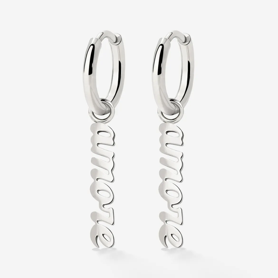 Amore puro Hoop Set Small Silber