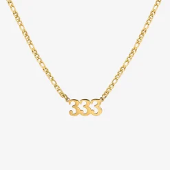 Angel Number Necklace Gold - 111