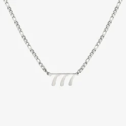 Angel Number Necklace Silber 777