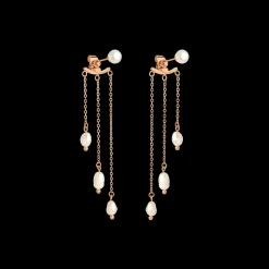 Annas Sparkle Pearl Studs Roségold
