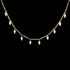 Annes Authentic Pearl Choker Gold