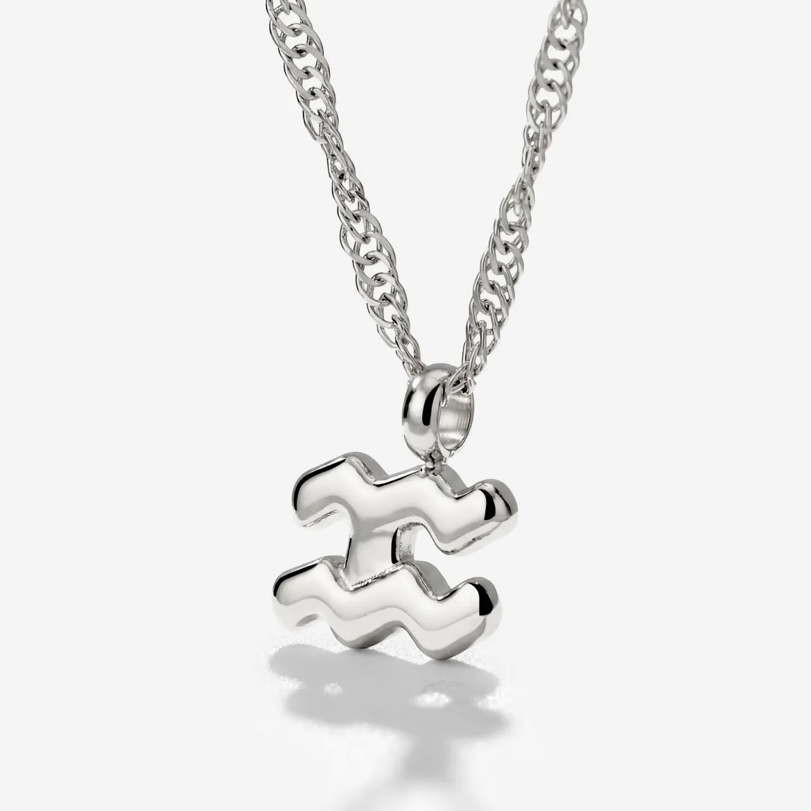 Aquarius Bubble Necklace Silber