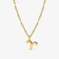 Aries Bubble Necklace Gold