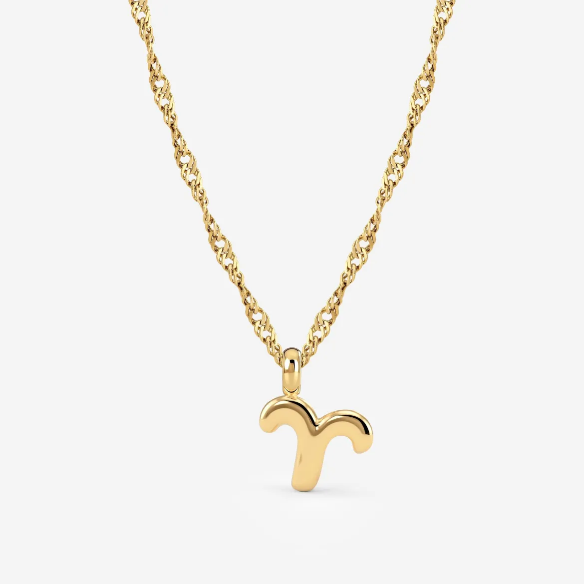 Aries Bubble Necklace Gold