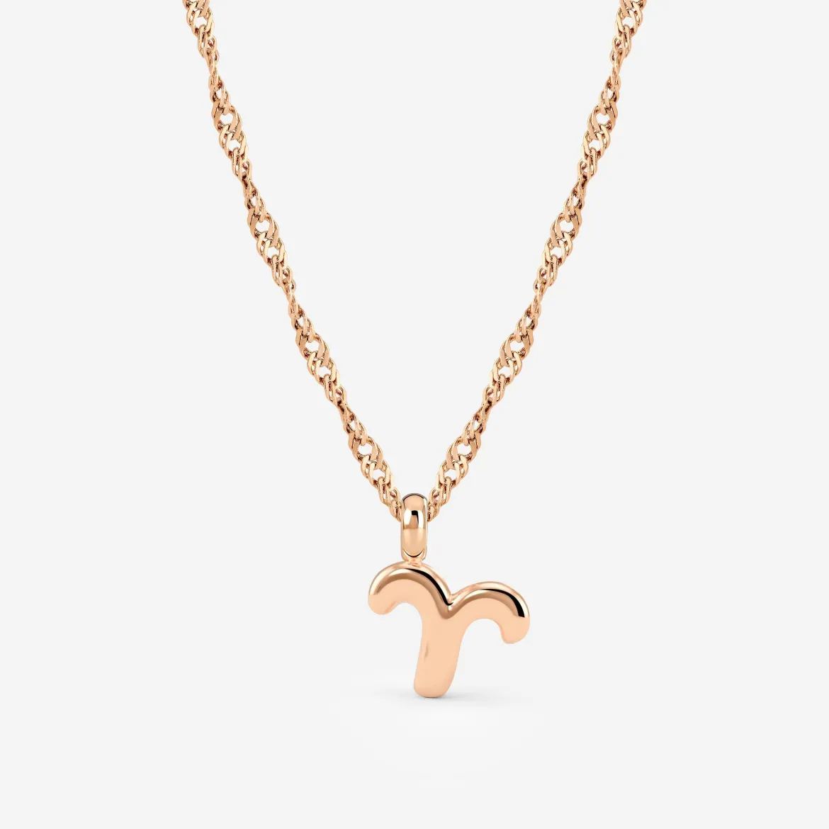 Aries Bubble Necklace Roségold