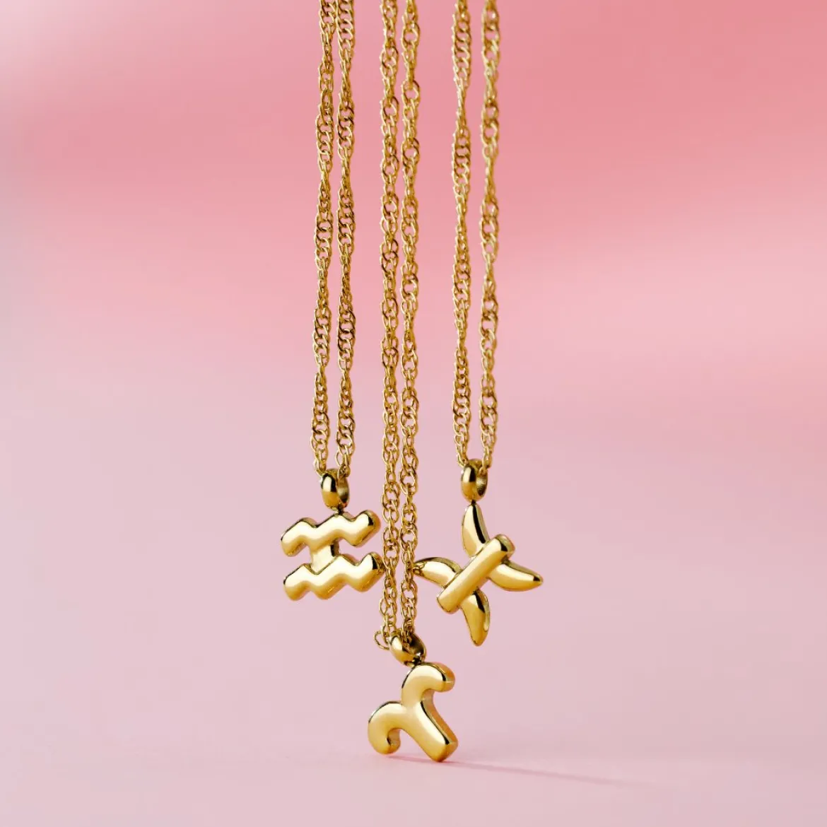 Aries Bubble Necklace Roségold