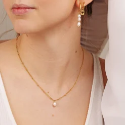 Baby Pearl Necklace Gold