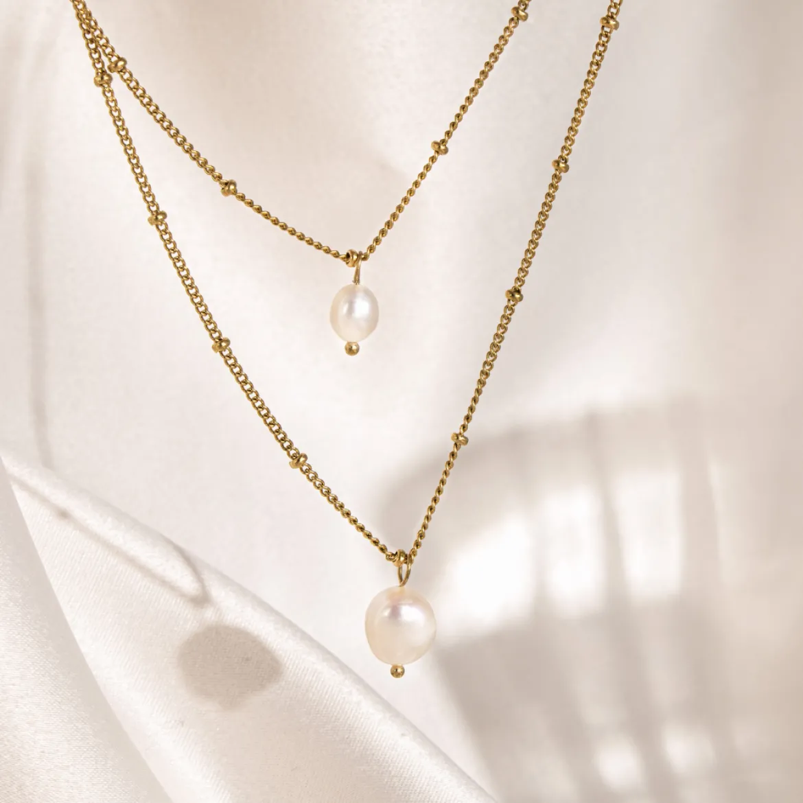 Baby Pearl Necklace Gold