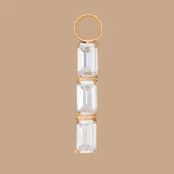 Baguette Bundle Hoop Set Small Roségold