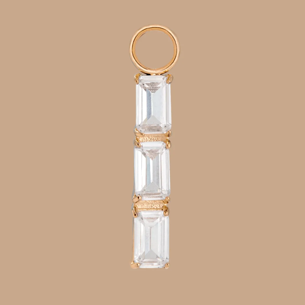 Baguette Bundle Hoop Set Small Roségold