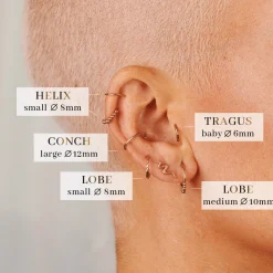 Basic Click Piercing Ring Roségold