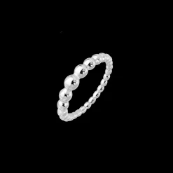 Beady Ring Silber