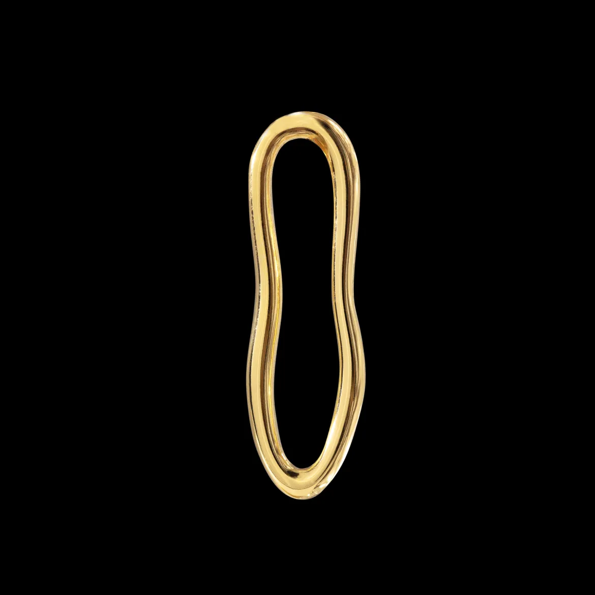 Blending Shapes Oval Hoop Set Baby Gold