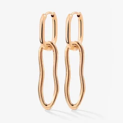 Blending Shapes Oval Hoop Set Baby Roségold