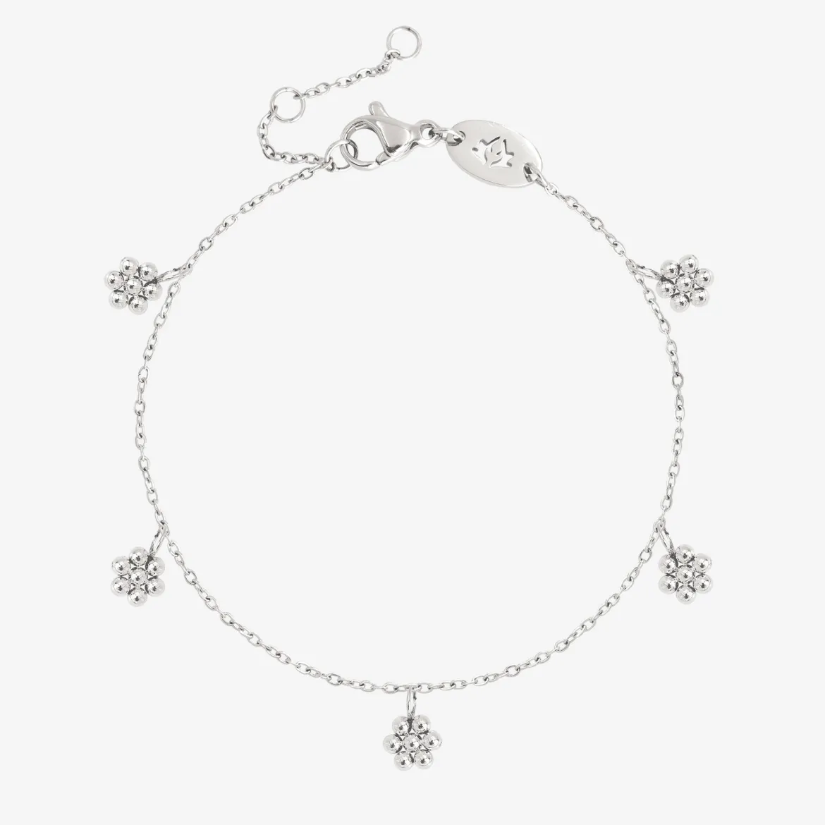 Blooming Anklet Silber
