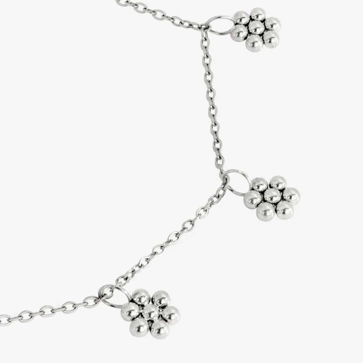Blooming Anklet Silber