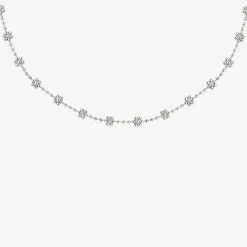 Blooming Choker Silber