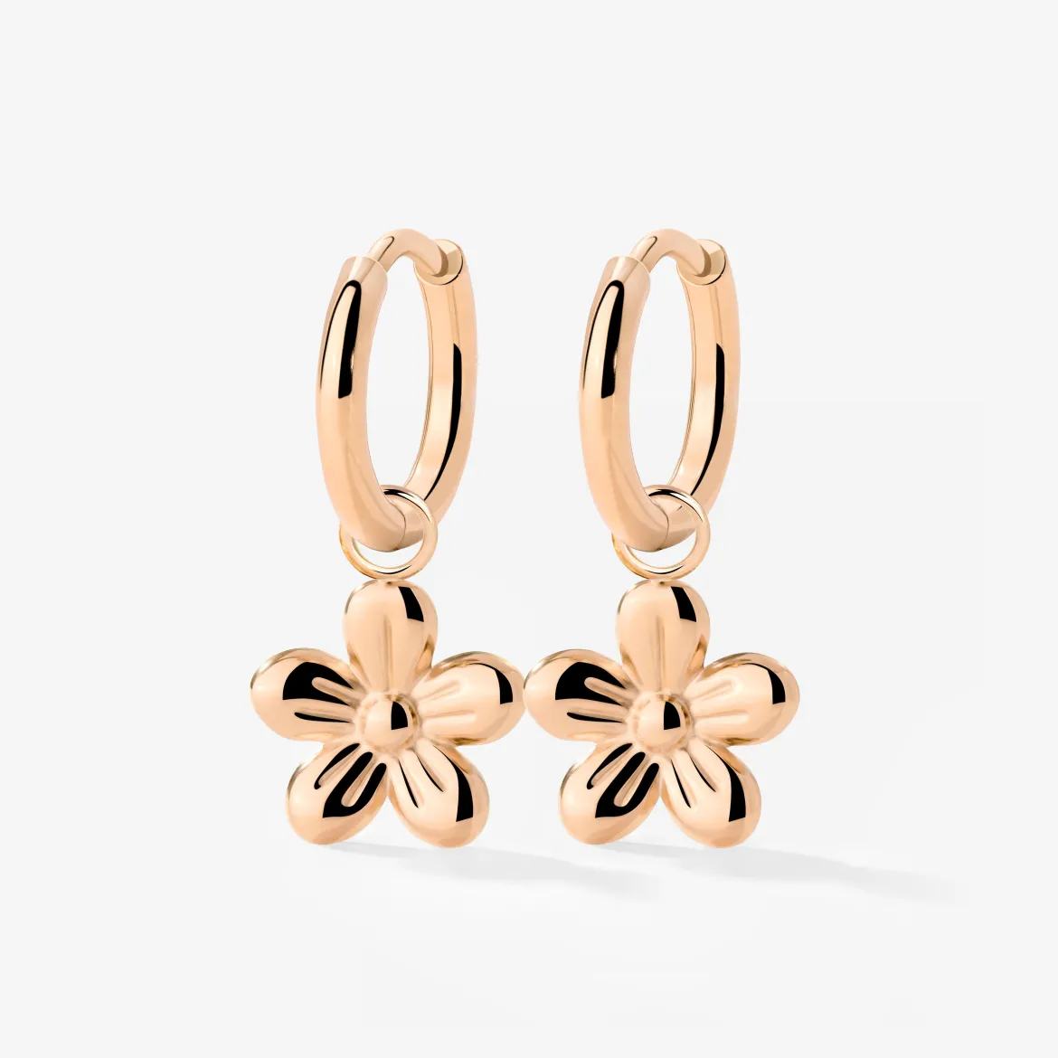 Blossom Hoop Set Small Roségold