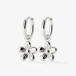 Blossom Hoop Set Small Silber