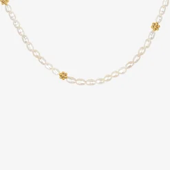 Blossom Pearl Choker Gold