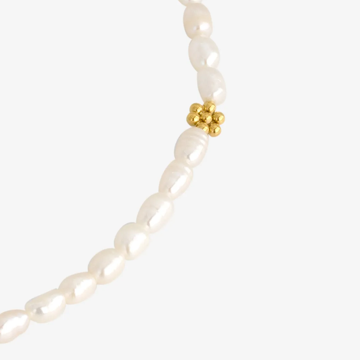 Blossom Pearl Choker Gold