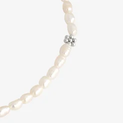 Blossom Pearl Choker Silber