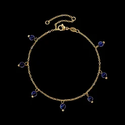 Blue Bay Anklet Gold