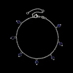 Blue Bay Anklet Silber