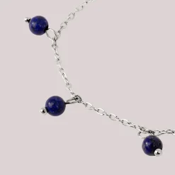 Blue Bay Anklet Silber