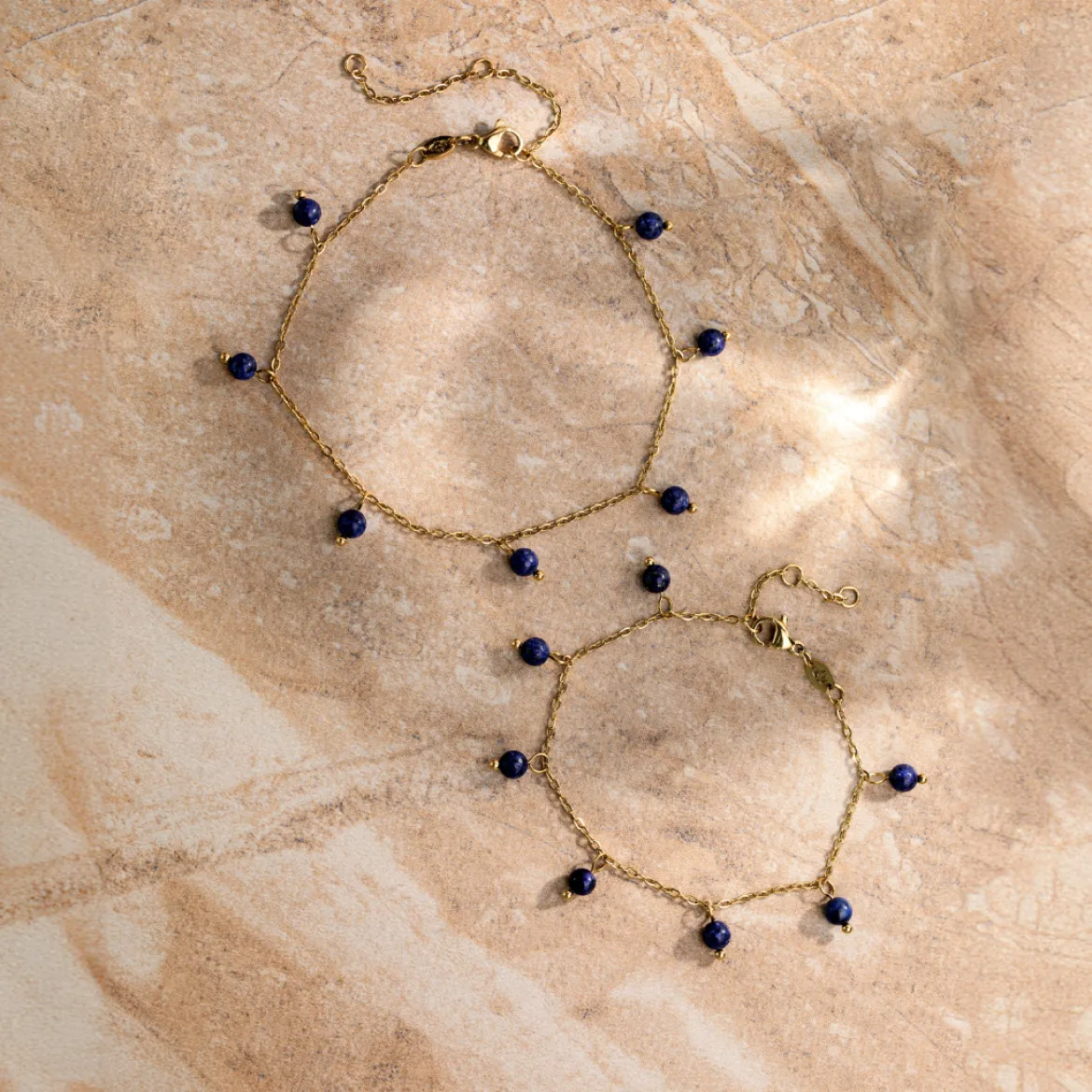 Blue Bay Anklet Silber
