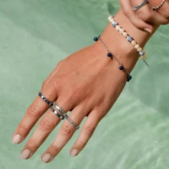 Blue Bay Ring Silber