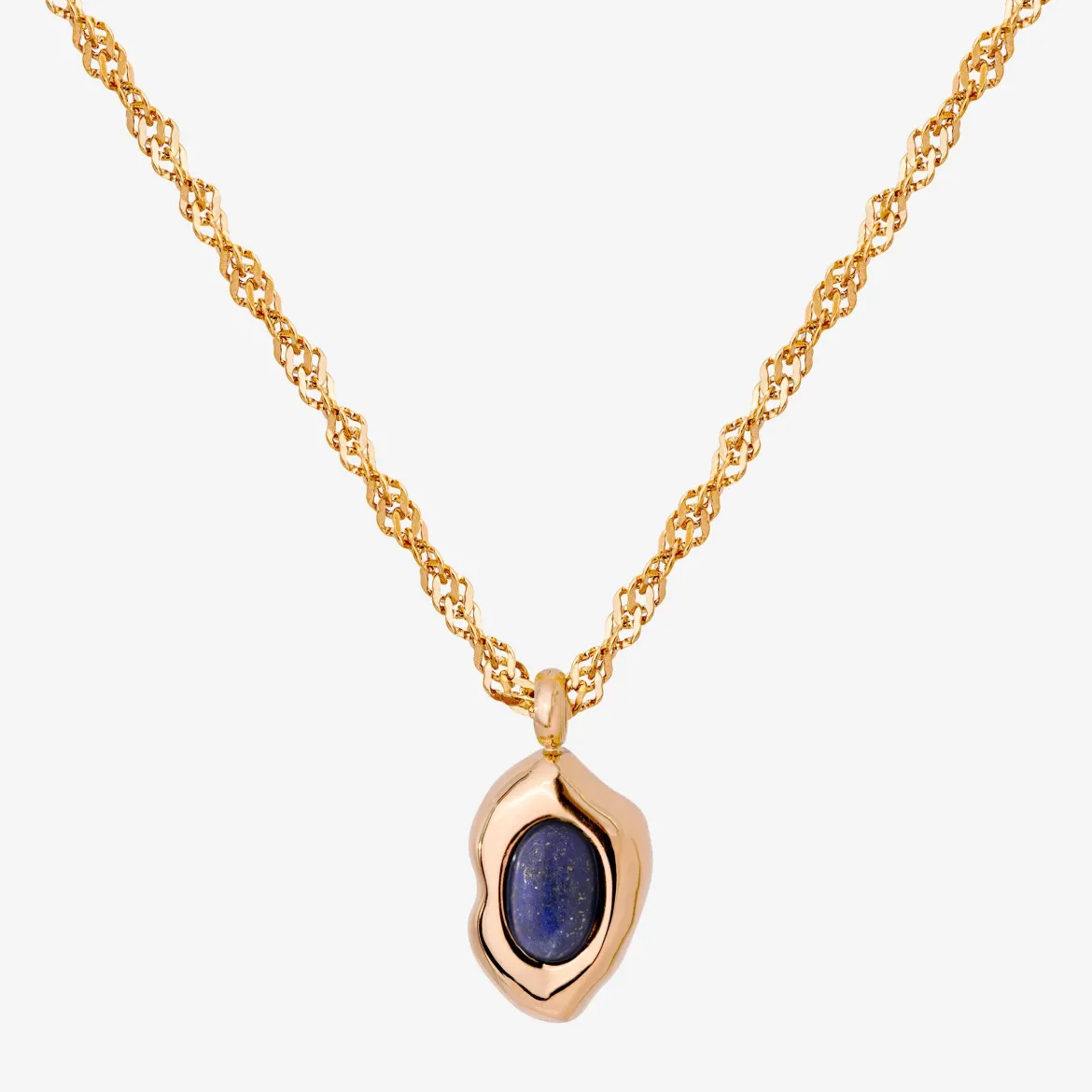 Blue Breeze Necklace Roségold