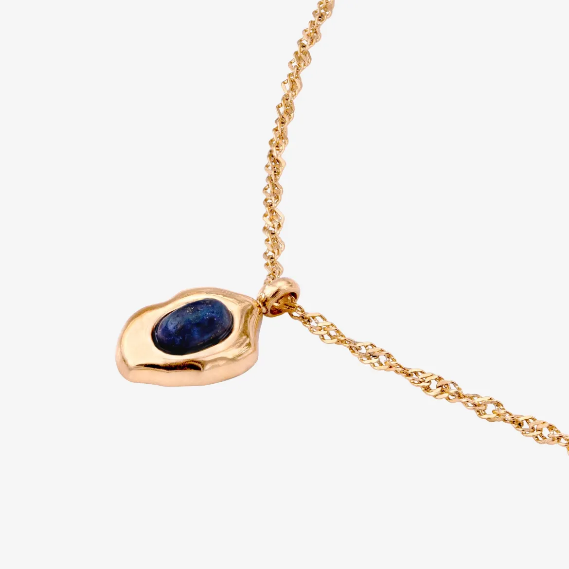 Blue Breeze Necklace Roségold