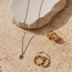 Blue Breeze Necklace Roségold