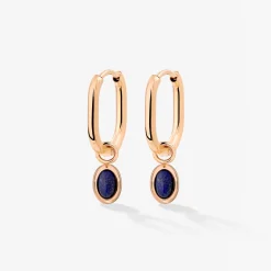 Blue Breeze Oval Hoop Set Baby Roségold