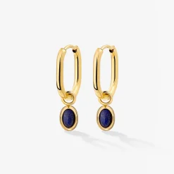 Blue Breeze Oval Hoop Set Baby Gold