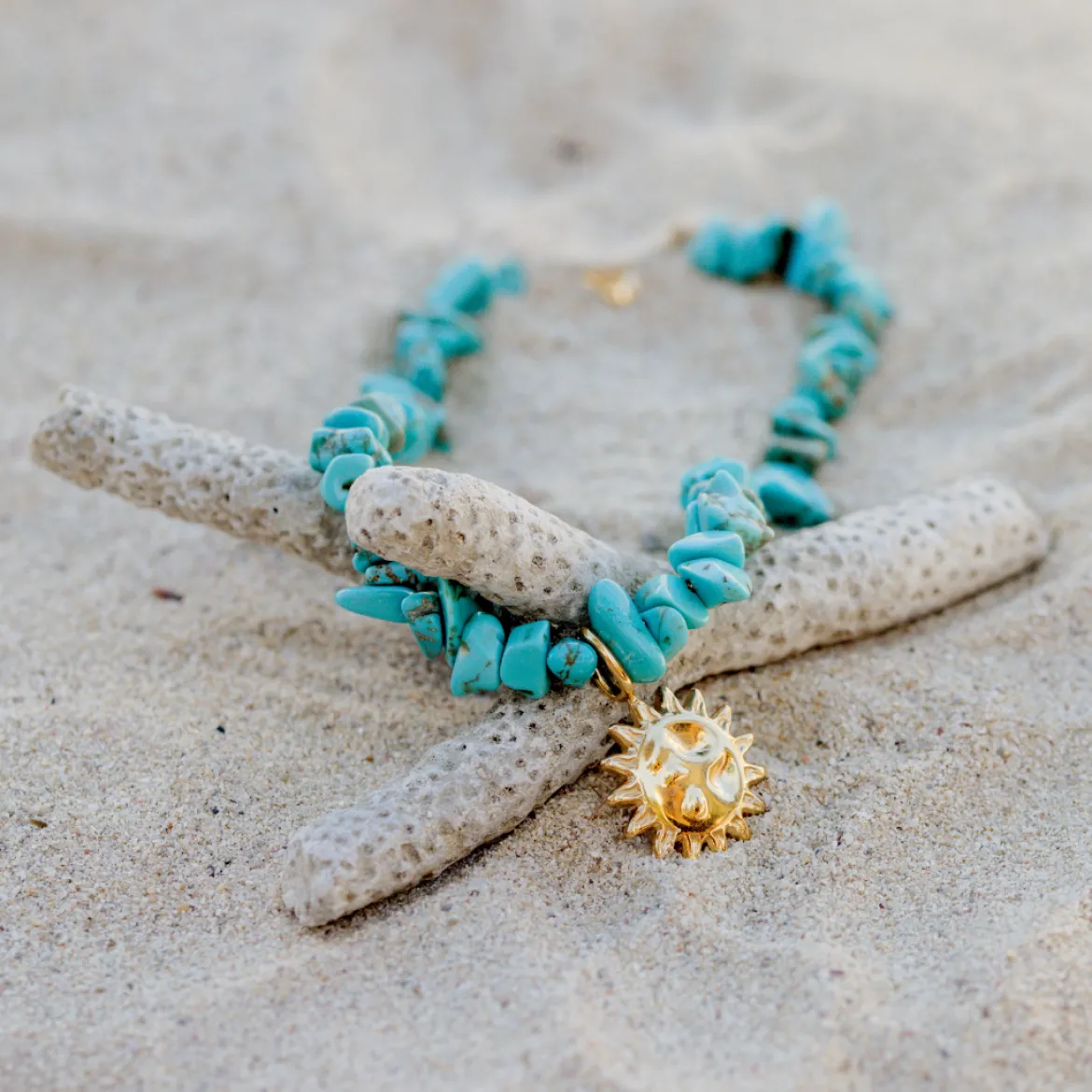 Blue Lagoon Bracelet Gold