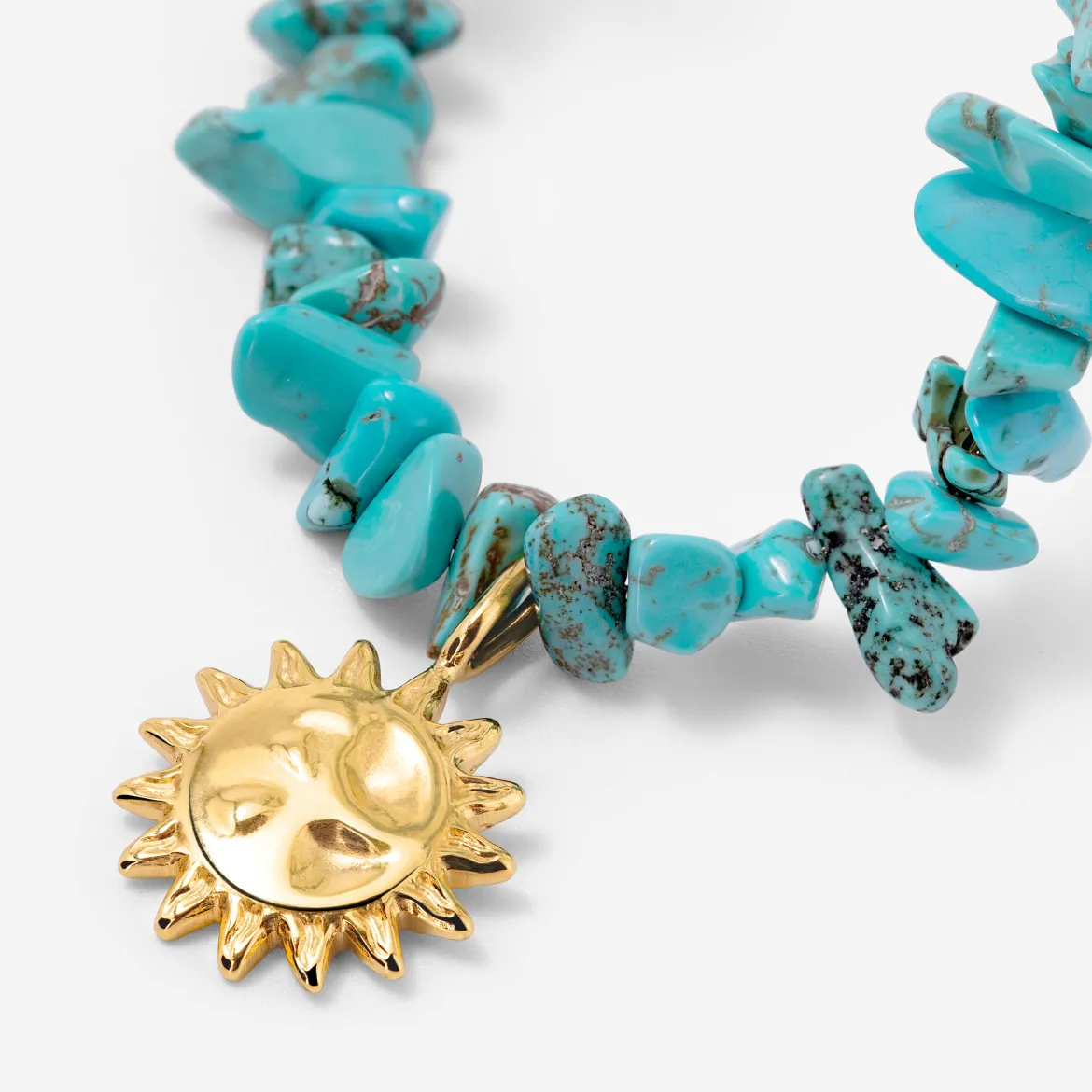 Blue Lagoon Necklace Gold