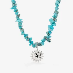 Blue Lagoon Necklace Silber