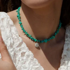 Blue Lagoon Necklace Silber