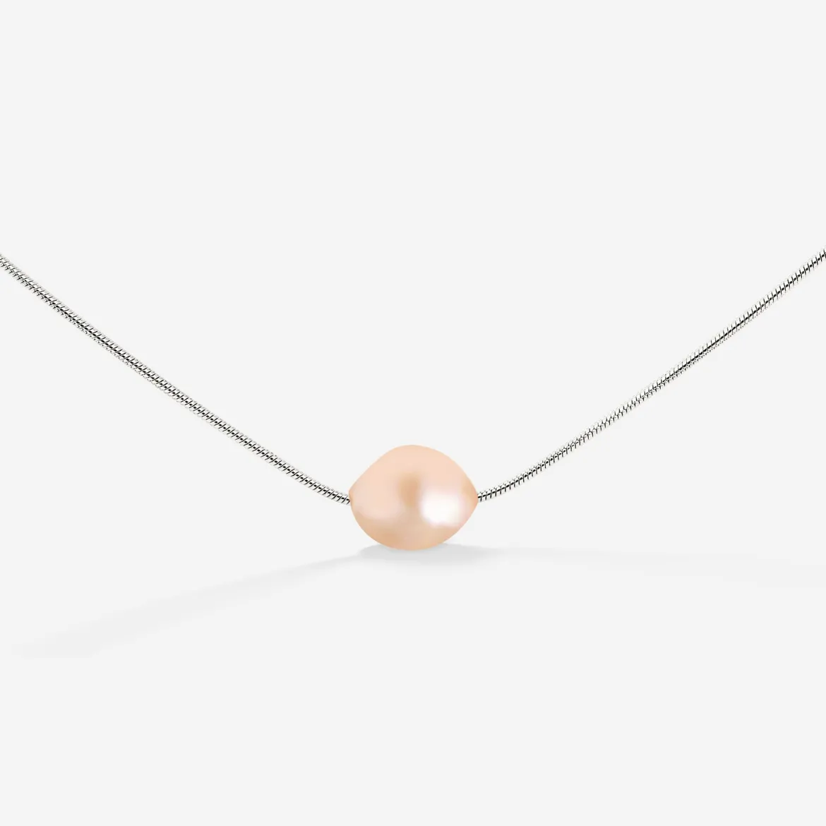 Blush Pearl Choker Silber