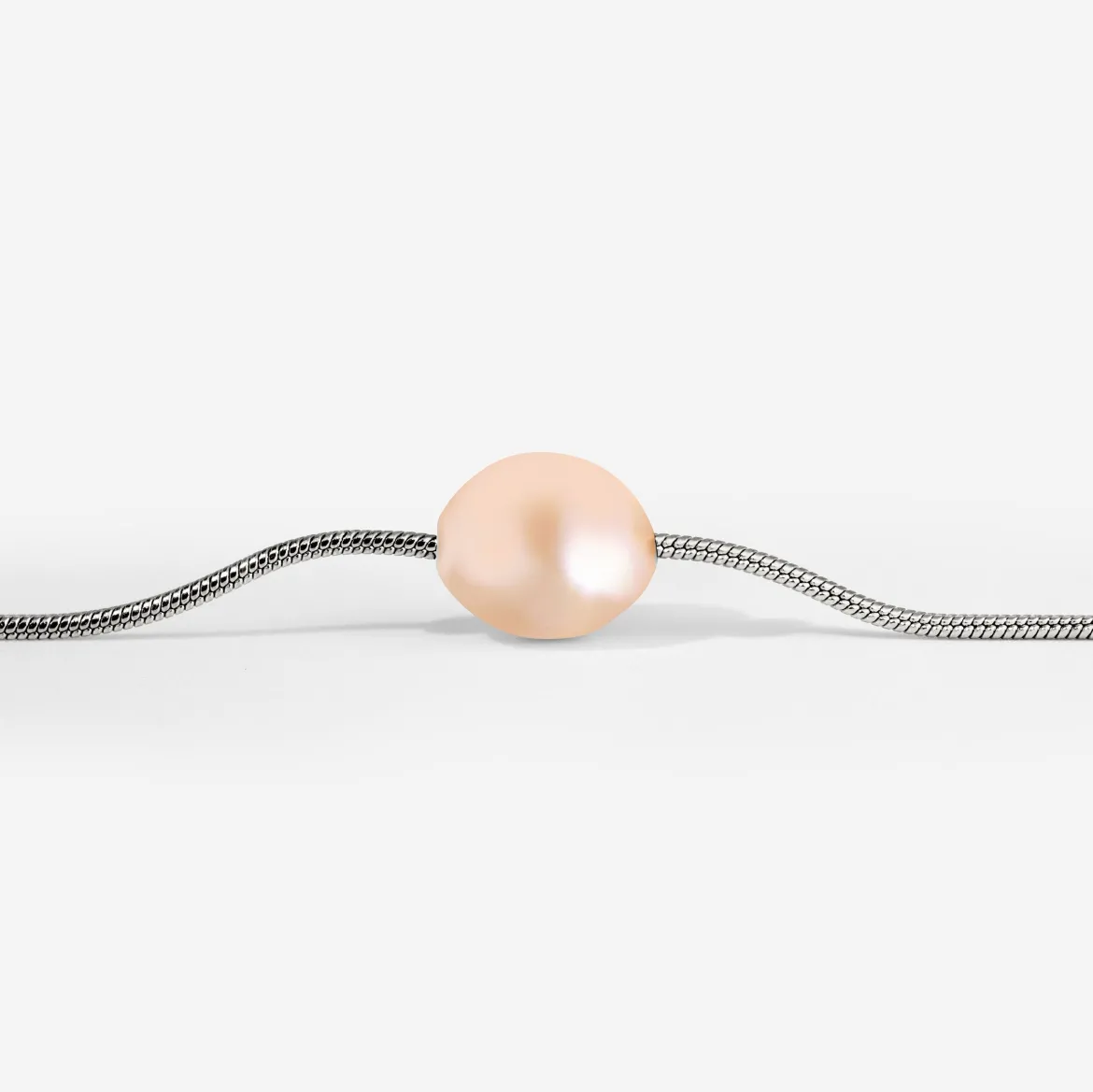 Blush Pearl Choker Silber